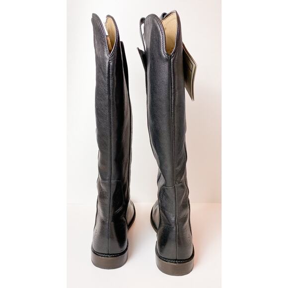 Frye Paige Black Leather Tall Riding Boots - Picture 5 of 7